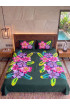 Hand Painted Rayon Bedsheet Set King Size Hand Painted Rayon Bedsheet Set King Size